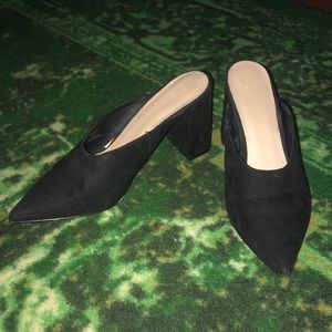 Asos Pointed Toe Sued Mule